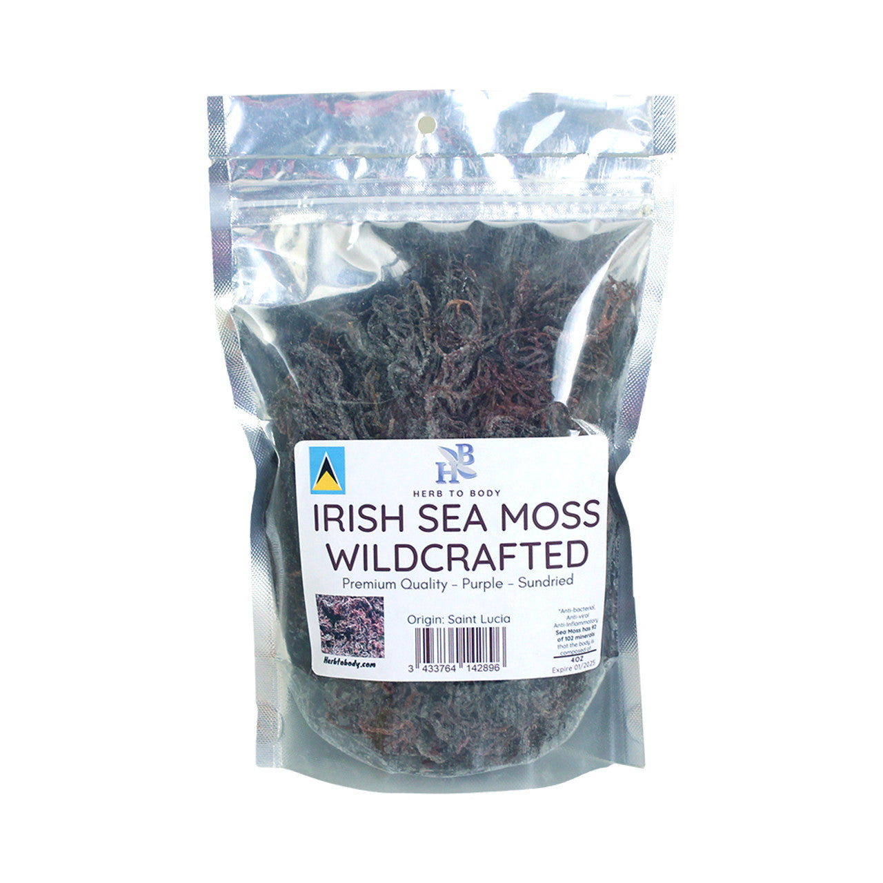 Purple Irish Sea Moss - 4 oz.